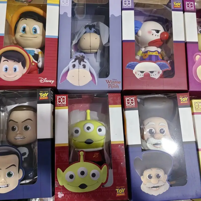 W magazynie Oryginalny Herocross 15cm Toy Story Kłapouchy Małe Zielone Mężczyźni Alien Andy Clown Mobilna Ręczna Kolekcja Zabawek Ozdoba Prezent