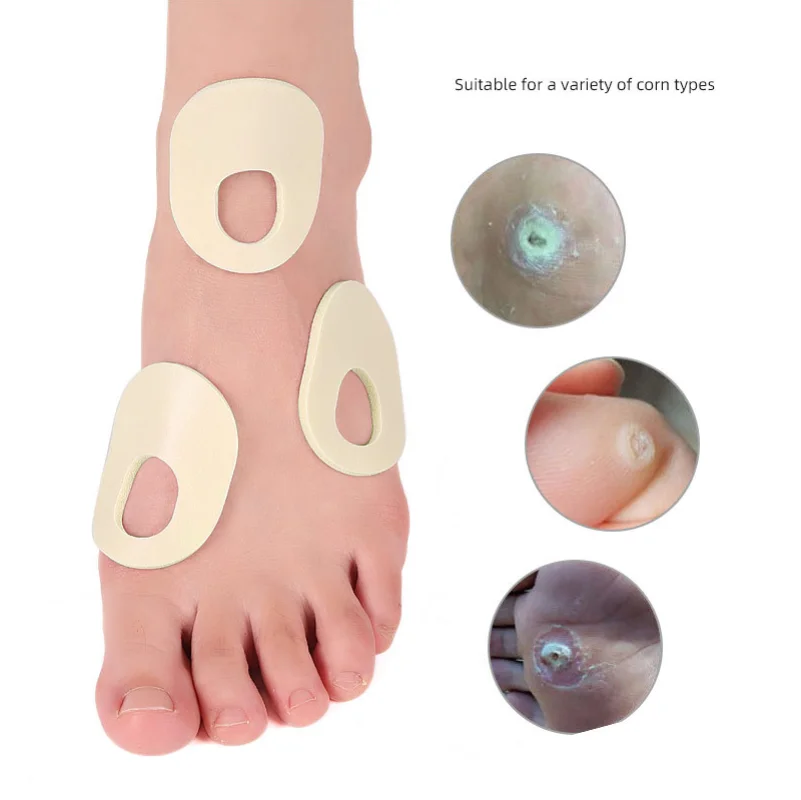 12PCS/2Sheet Foot Protector Pad Corn Toe Protector Foam Round Chicken Eye Patch Anti Wear Foot Casually Apply High Heels Sticker