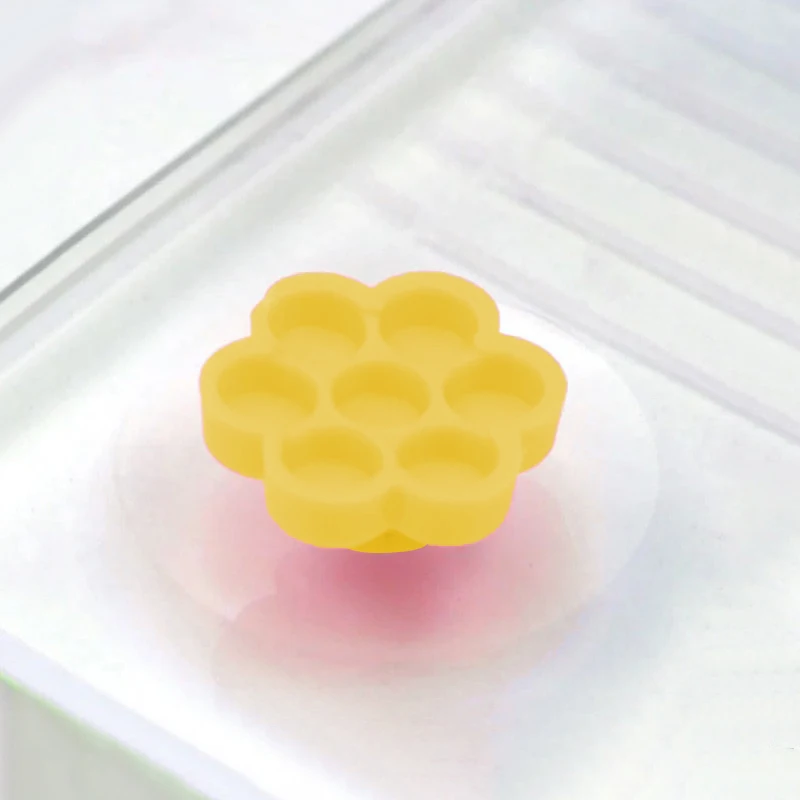 Soporte de pegamento para extensiones de pestañas, suministros de maquillaje con forma de flor de ciruelo, panal de abeja, 100 piezas