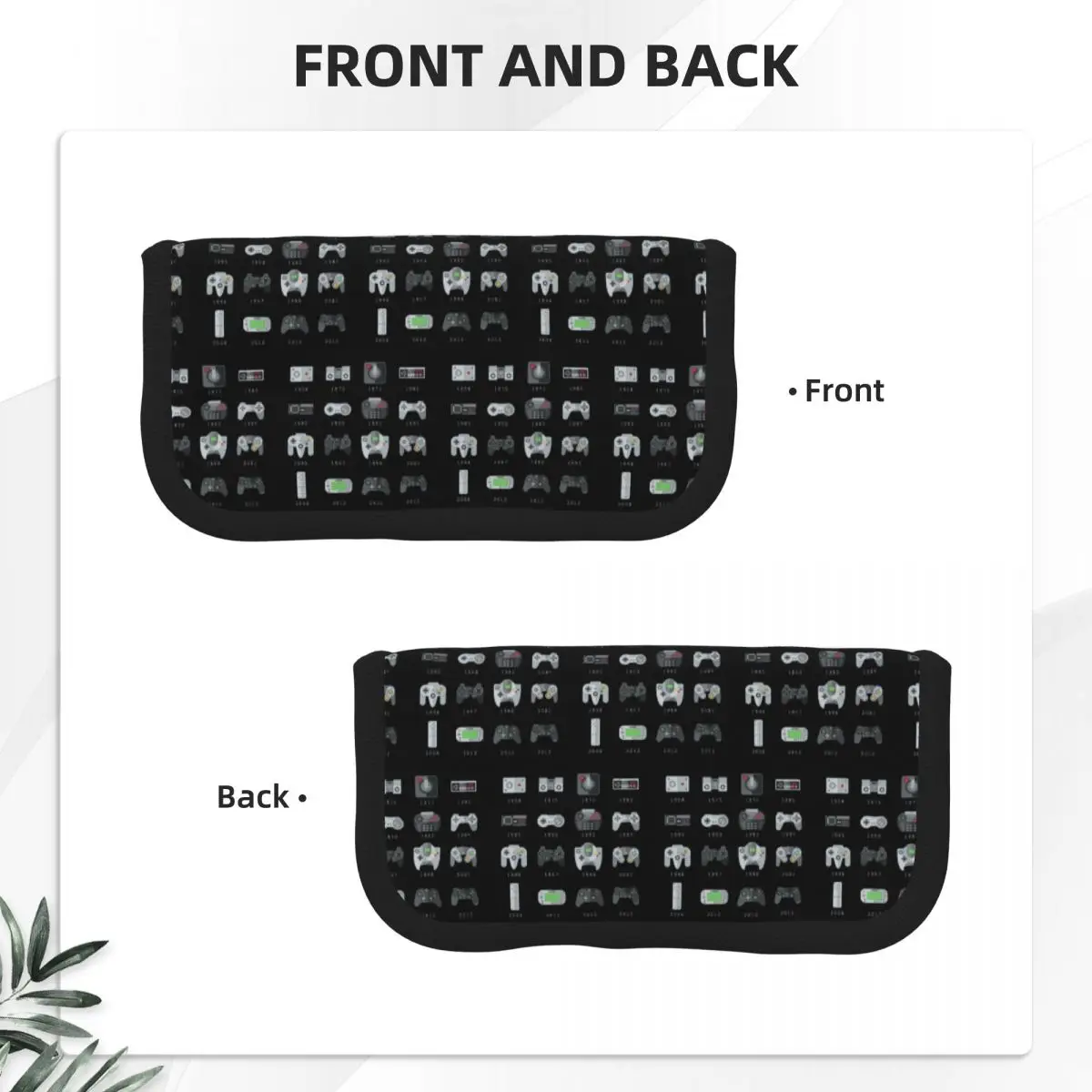 Geek Gaming Controllers Pencil Cases for Student School Pen Box Pencil Bag Large Storage Pencil Pouch Pen Holder