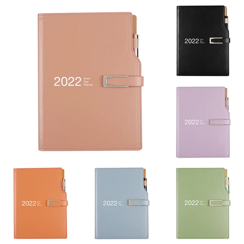 Agenda 2022 Planner Stationery Organizer A5 Notebook And Journal With Pen Weekly Diary Notepad School Sketchbook