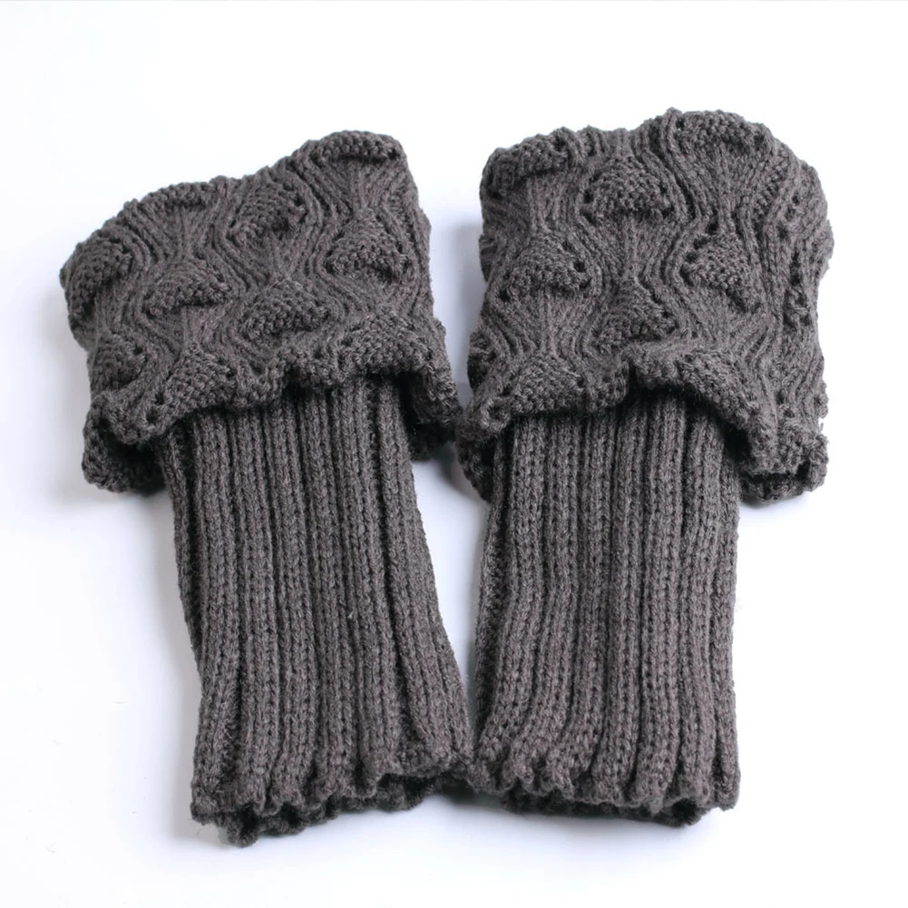 Frío aconchegante inverno manguito elástico acrílico confortável manguito elástico perfeito elegante padrão de crochê ajuste confortável
