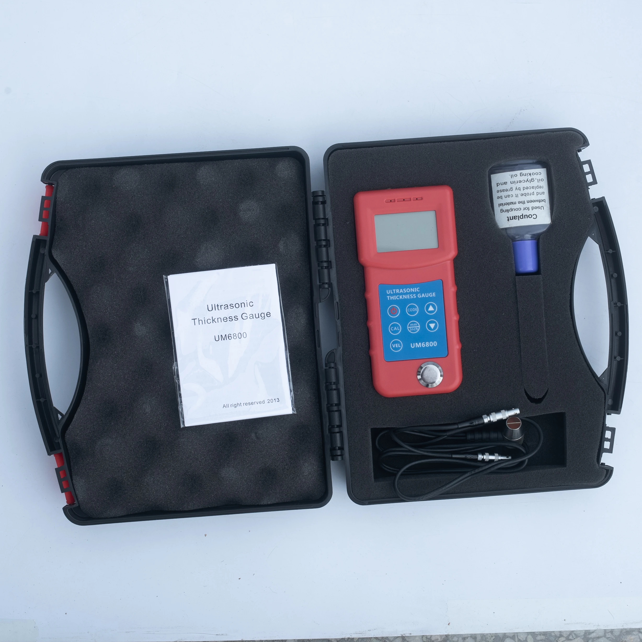 

Ultrasonic Thickness Gauge UM6800 For Red Copper, Brass, Zinc, Quartz Glass, Polyethylene, PVC, Gray Cast Iron