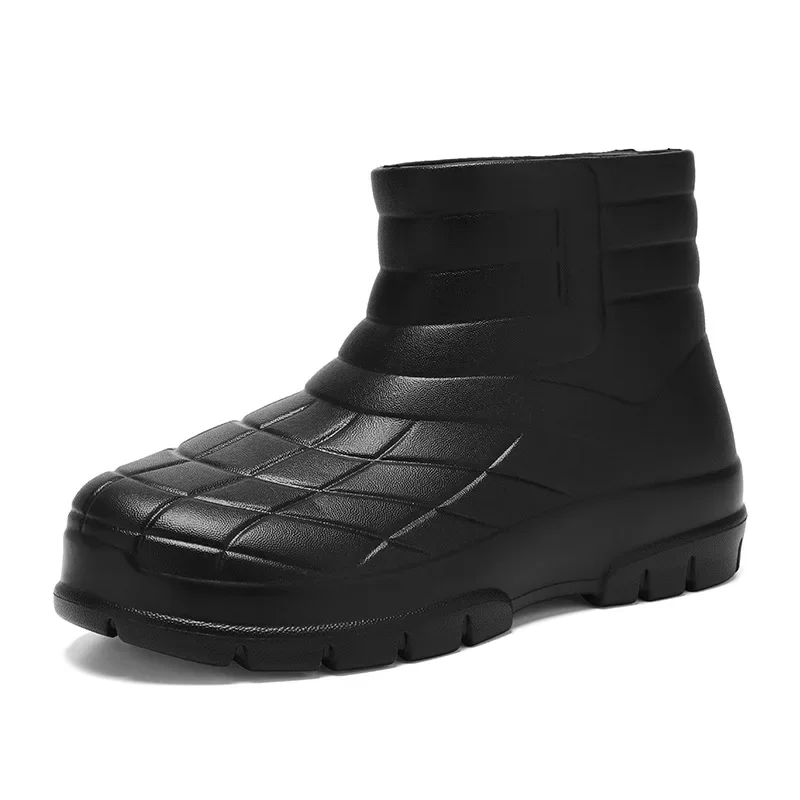 

Couple High Top Boots Four Seasons Waterproof Shoes Men's Women's Kitchen Anti slip Lightweight Shoes Leisure Work Hiking Boots