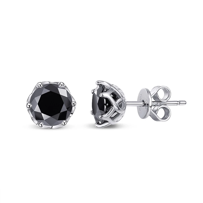 

S925 Silver Green Moissanite Stud Earrings For Women 0.5-1ct D Color VVS1 Moissanite Diamond Earrings Party Fine Jewelry Gift