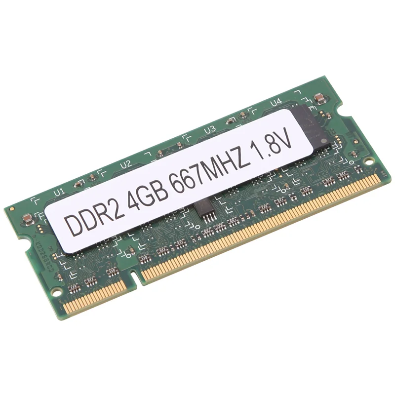 Imagem -02 - Memória Ram Ddr2 4gb 667mhz Pc2 5300 Sodimm 1.8v 200 Pinos para Laptop Intel Amd