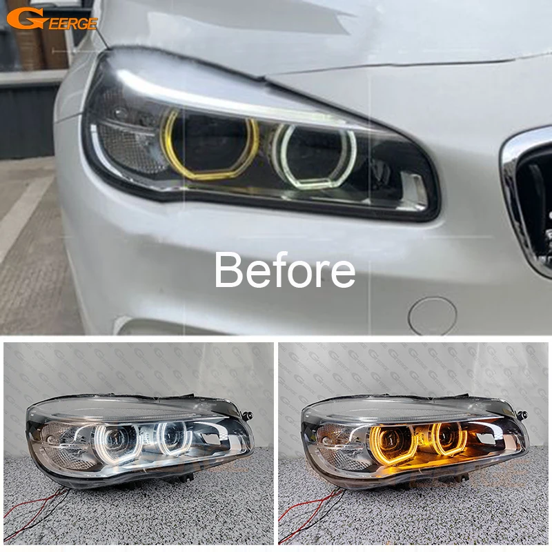 

For BMW 2 Series F45 F46 2013 2014 2015 2016 2017 2018 Ultra Bright DTM M4 Style Led Angel Eyes Kit Halo Rings