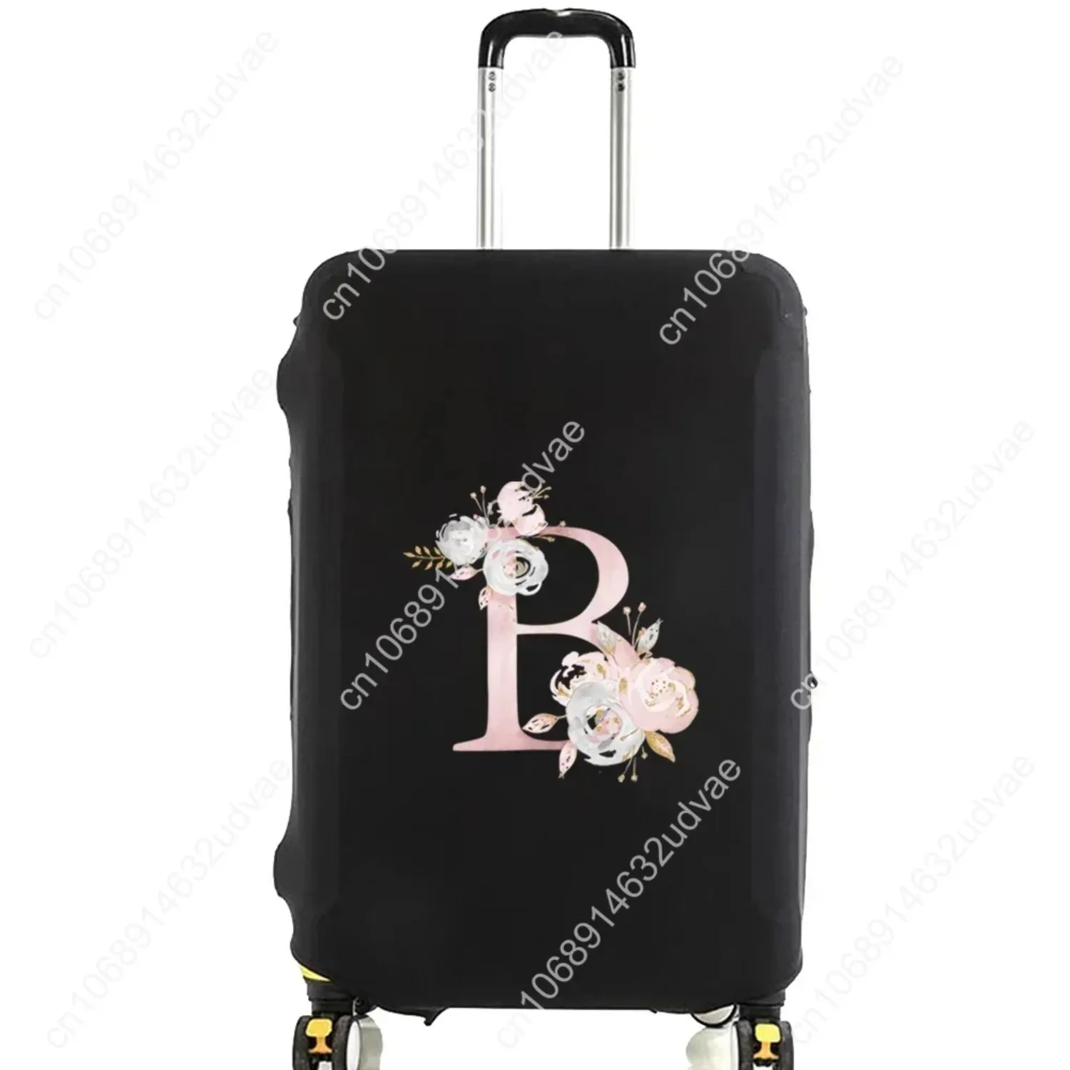 Pink Flower Series Thick Elastic Luggage Protective Cover Dust Cover Anti-Scratch Suitcase Covers Zipper Suit for 18-32 Inch Bag