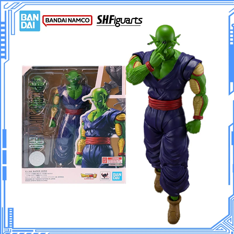 

Bandai Genuine Dragon Ball Super Model Kit Anime Figures SHF Piccolo Super Hero Action Figure Collection Model Boys Toys Gifts