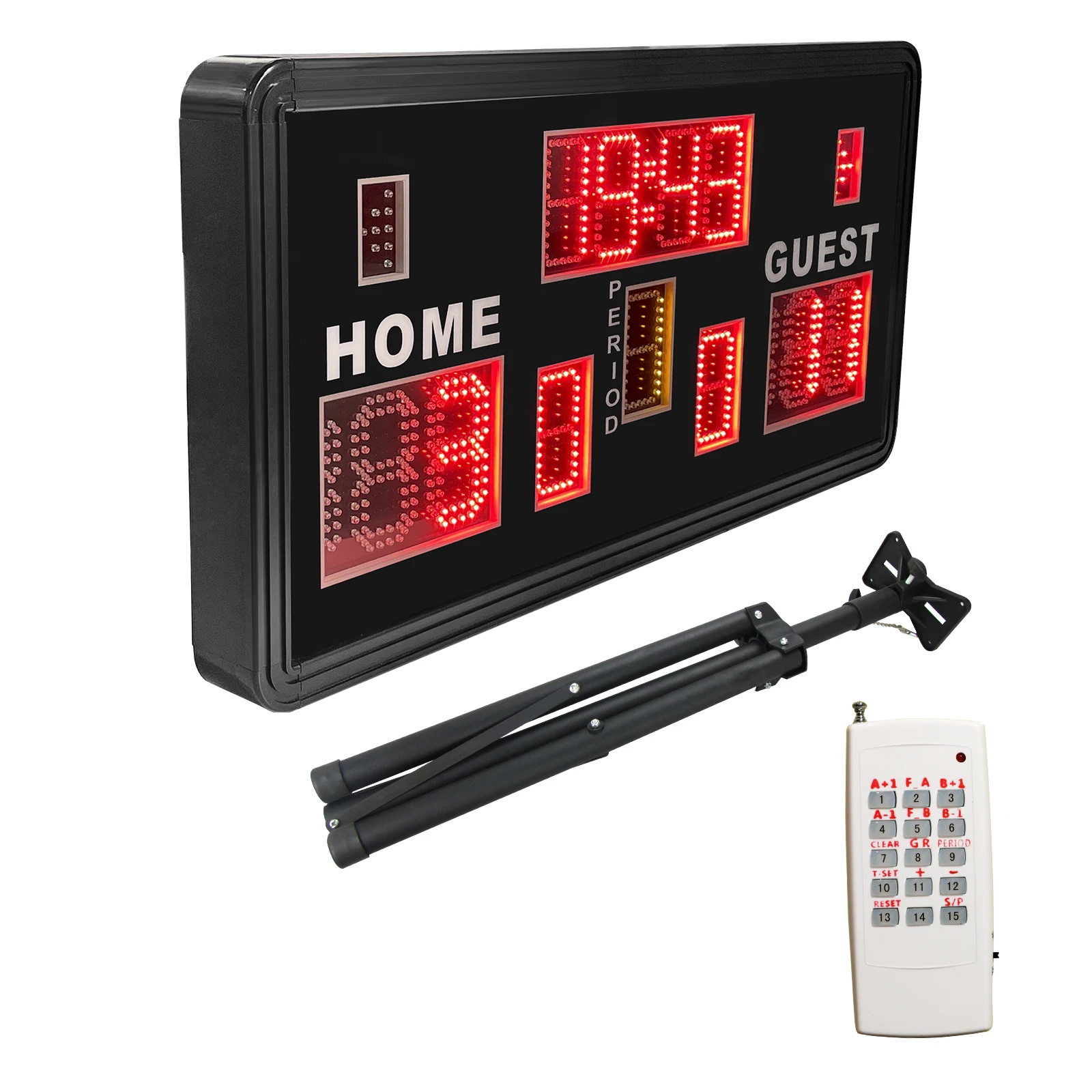 

YTYIN YIZHI Portable 0.9meter LED Electronic Digital Scoreboard for Basketball Court Stadium with Remote Control and Tripod Stan