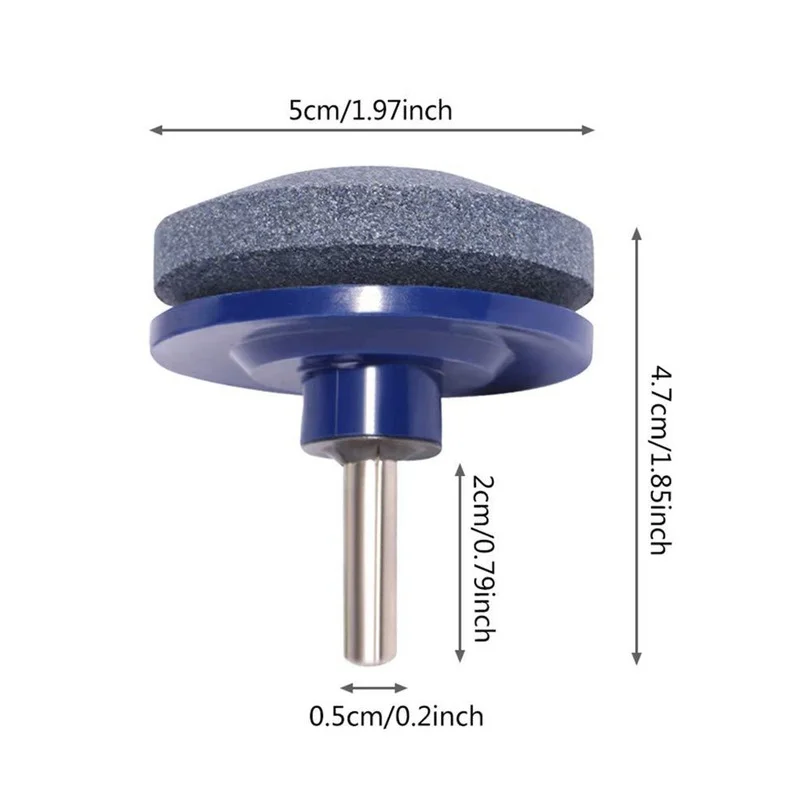 50mm Rasenmäher Spitzer Klinge für Power Hand Bohrer Messer Schärfen Stein Schleifstein Garten Schleifen Werkzeug Teile