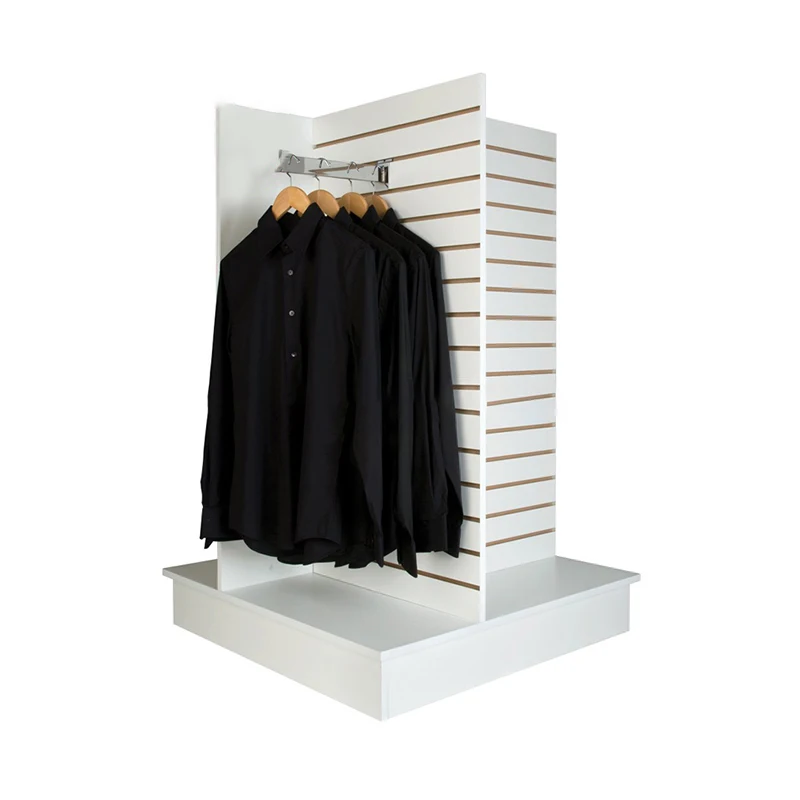 custom.Custom designs retail shop MDF wooden display shelf clothes display stand