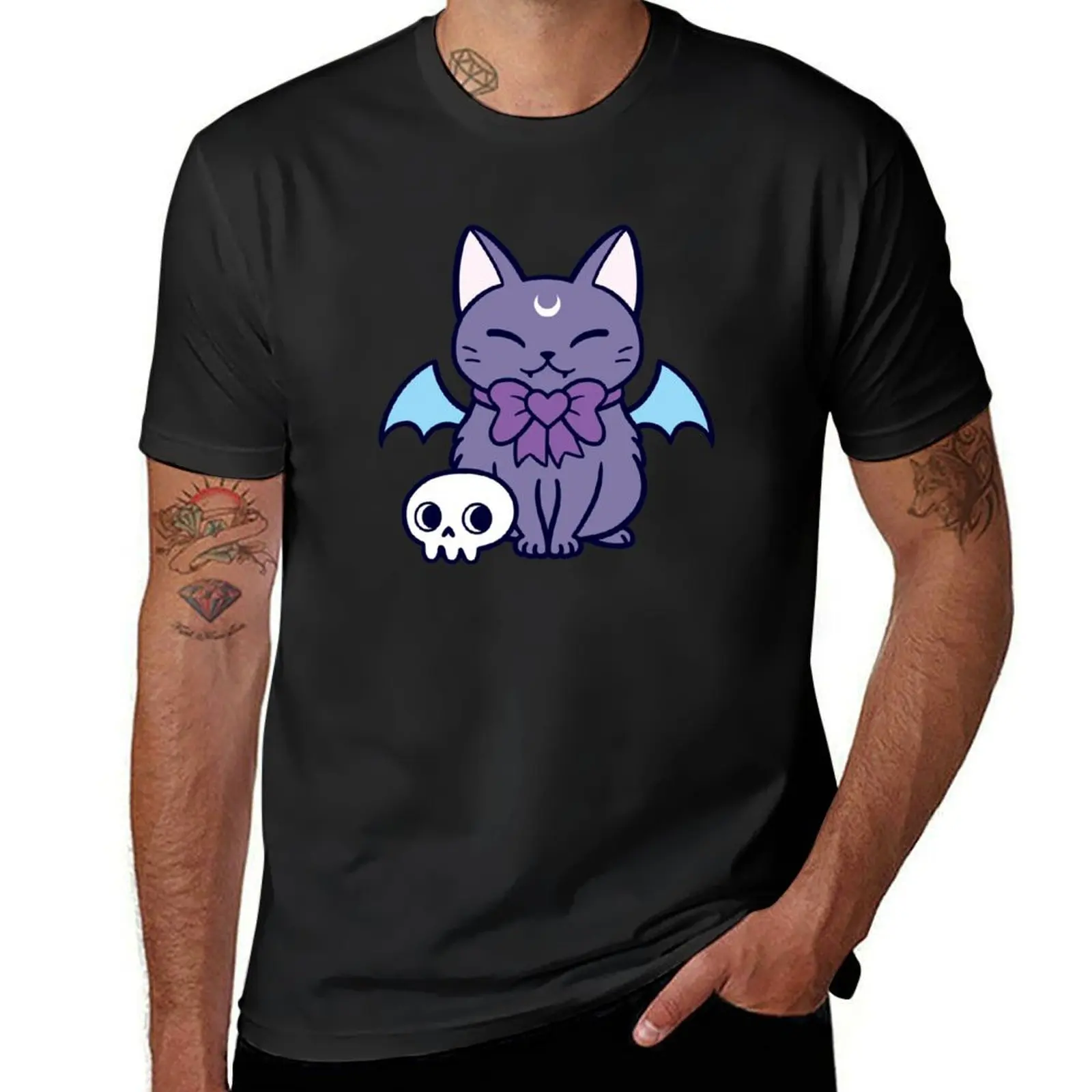 Black Bat Kitten 02 | Nikury T-Shirt customs graphics cute clothes mens t shirts pack