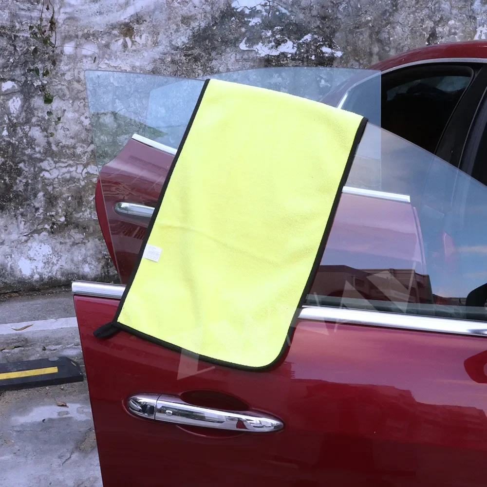 

Car Microfiber Cleaning Towels Thicken Double Layer Soft Drying Cloth Towel Car Care Detailing Towel Wash Rags