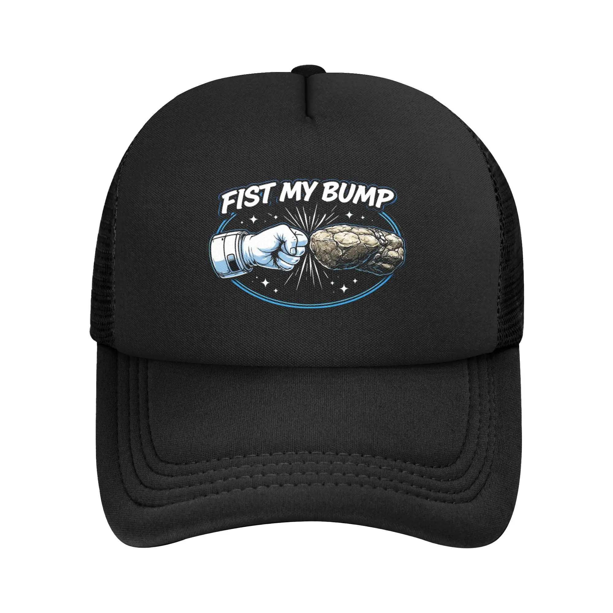Men Fist My Bump Project Hail Mary Trucker Cap HipHop Mesh Baseball Caps Snapback Caps Sun Hats Adjustable Golf Hats Summer