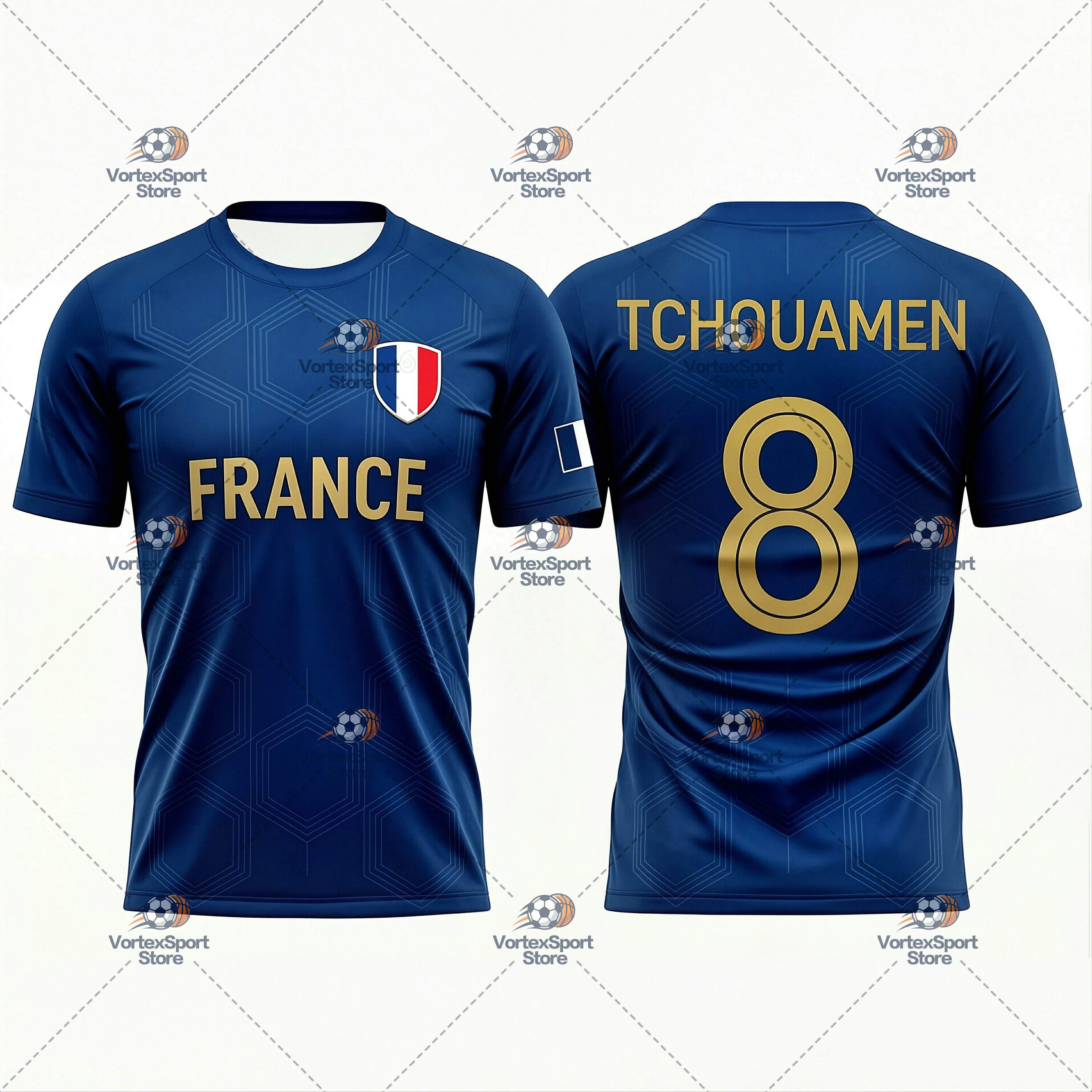 Explosions Kinder- und Herren-Fußballtrikot Frankreich Nr. 11, Schnelltrocknend, Alle Größen, Kurzarm, O-Ausschnitt, Olise Fußballfan-Trikot – Detail 7
