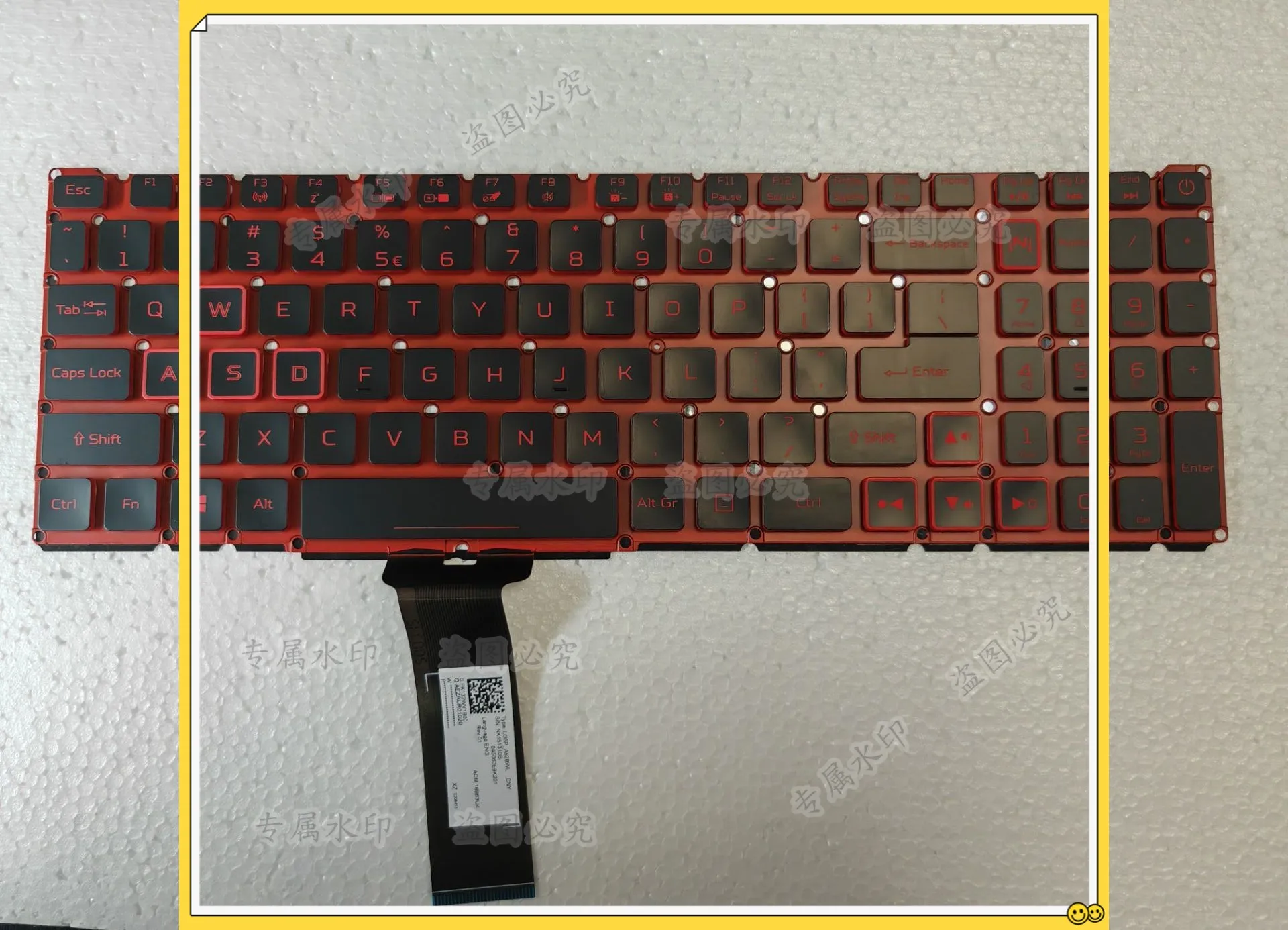

Backlit Keyboard FOR Acer Nitro 5 AN515-54 AN515-55 AN515-43 AN715-51 N18C3 N18C4 N18I2 N18I3 Red