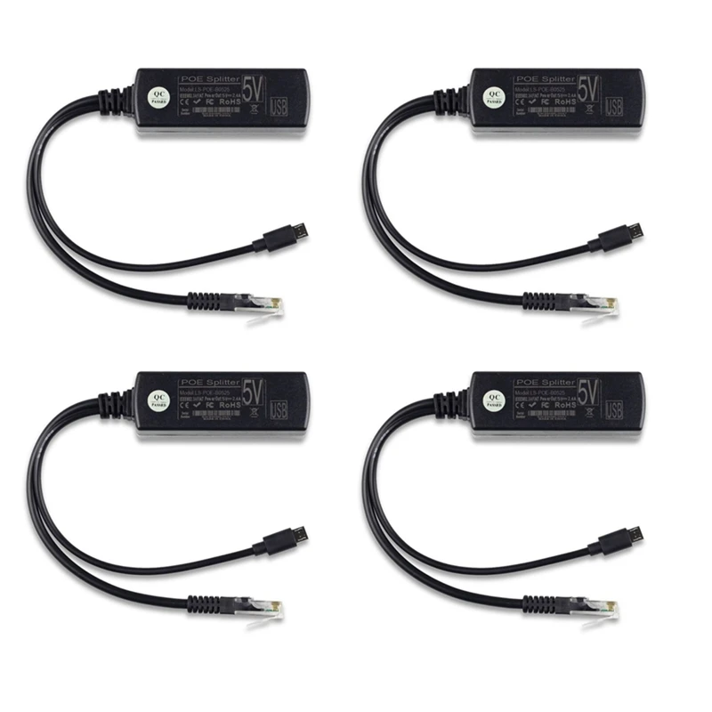 4X POE modul catu daya pemisah standar terisolasi 48V ke 5V2.4A pemisah antarmuka USB