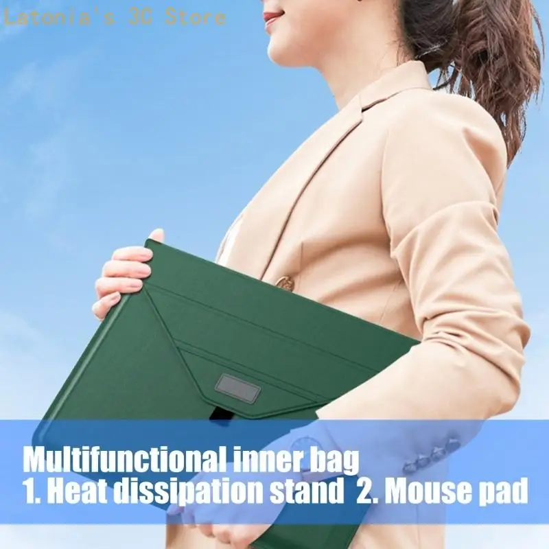 Computer-Schutzhülle Retro-Stil mit Ständer für 13 14 15 16 Zoll Easy Carry X3UB – Detail 8