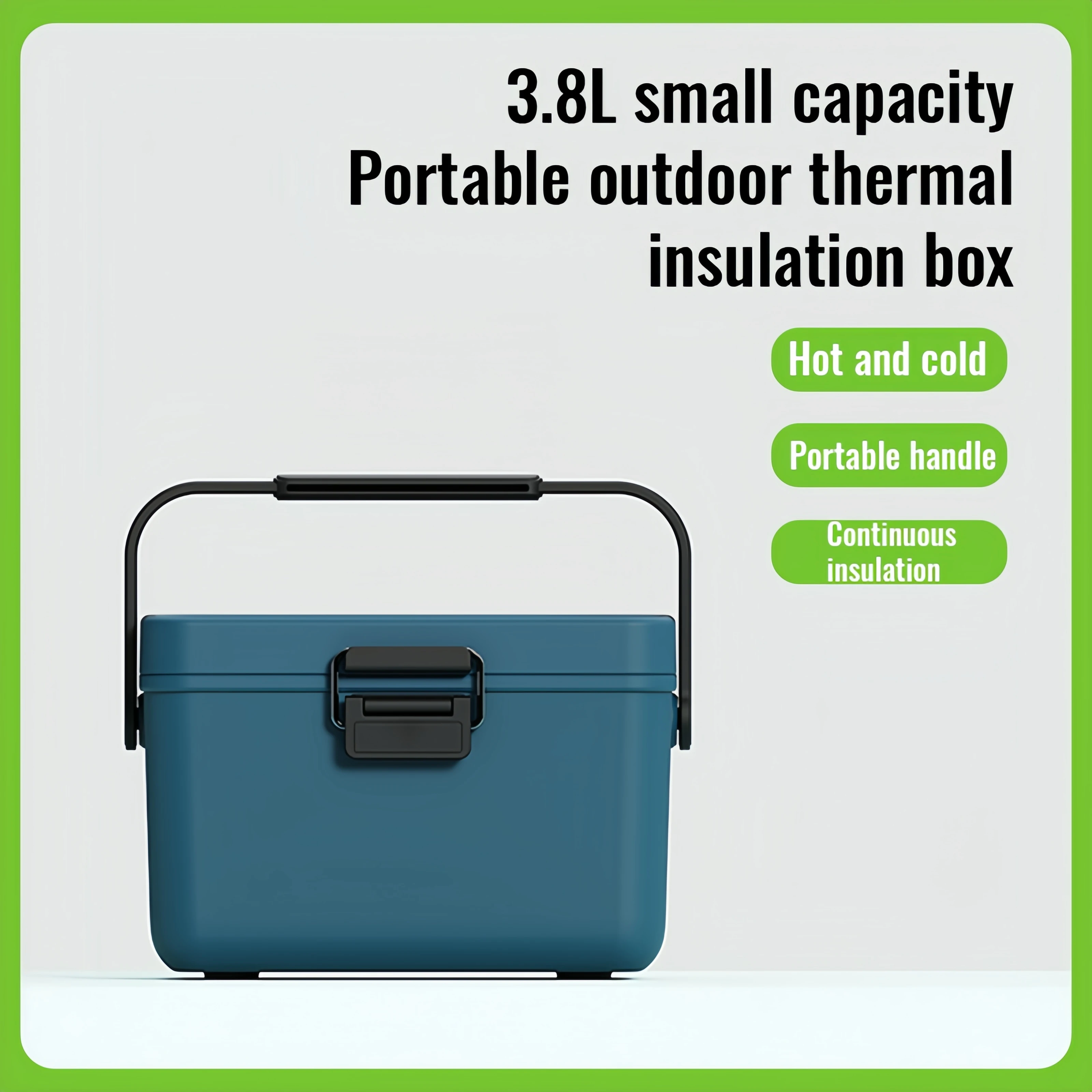 

Portable 3.8L small car cooler box 4qt outdoor camping insulation box