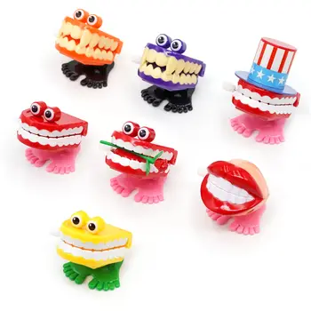 1個牙醫禮物牙齒形狀迷你發條跳跳玩具趣味可愛跳牙假牙益智玩具彈簧發條玩具 8 最佳銷售 牙齒玩具 - №1