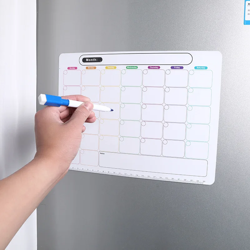 Dry Erase Magnetic Calendar - Reusable Monthly Planner Set​ - Image 2