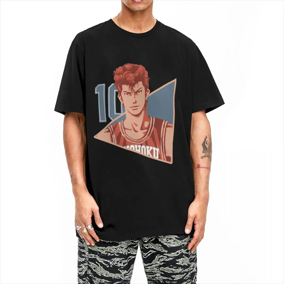 Vintage T Shirt Slam Dunk 100% Cotton T-Shirts The First 2024 Hip Hop Tshirt for Men Beach Y2K Retro Print Short Sleeve Tops