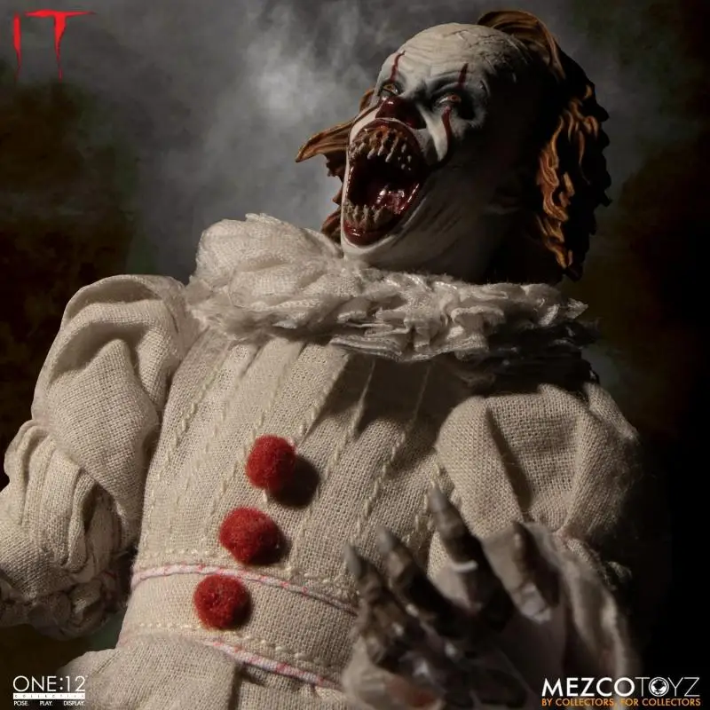Original Mezco ONE:12 Pennywise Anime Action Collection Figures Model Toys Gifts for Kids