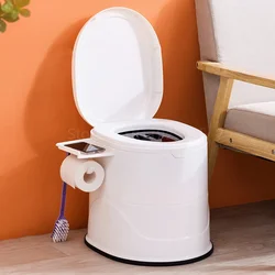 Toilette portatile per uso domestico, anziani e incinte, sputacchiera per adulti, orinatoio rinforzato, sedile di conversione accovacciato di facile utilizzo