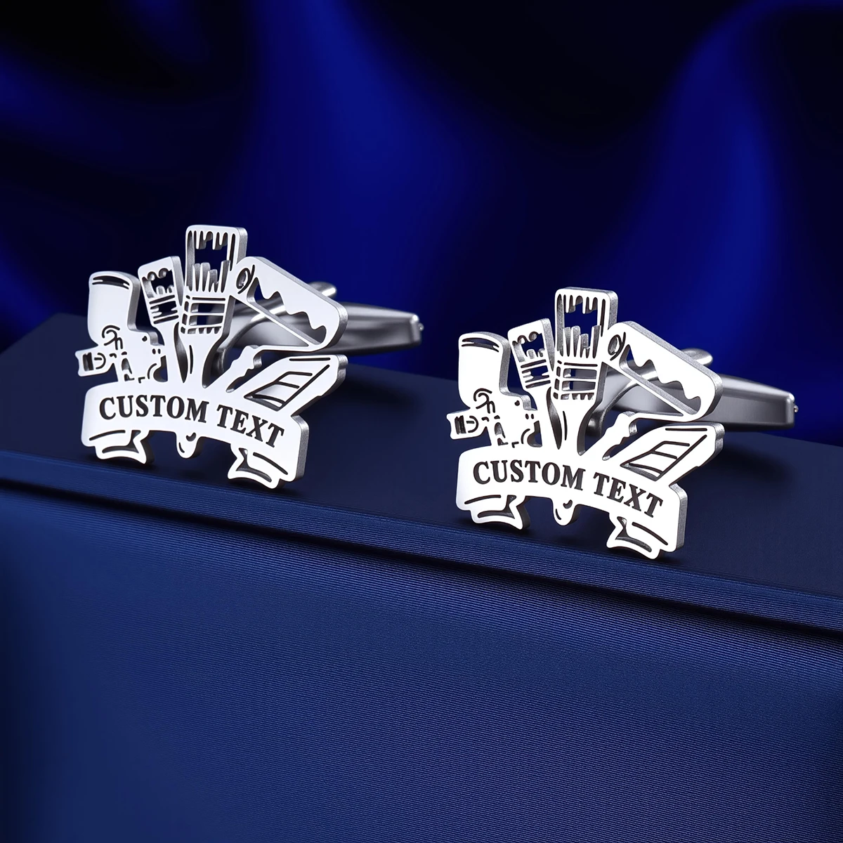 Personalized Cufflinks for Men, Custom Engraved Cufflinks for Groom, Wedding Cufflinks Bride Best Men