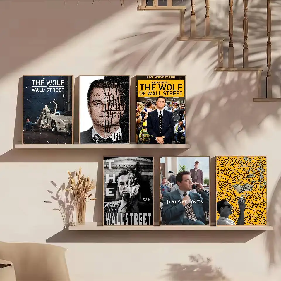 The Wolf of Wall Street Poster  Self-adhesive Art Waterproof Paper Sticker Coffee House Bar Dorm Room Wall Decor