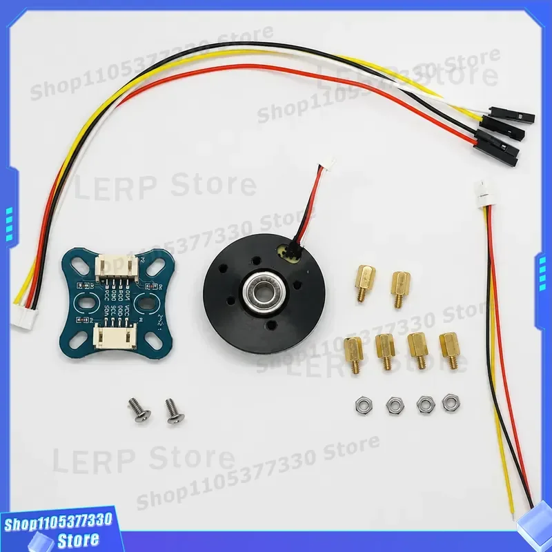 Kit moteur BLDC à rotor externe FOC Control 2804 avec encodeur magnétique AS5600 et capteur Hall, moteur CC sans balais à arbre creux