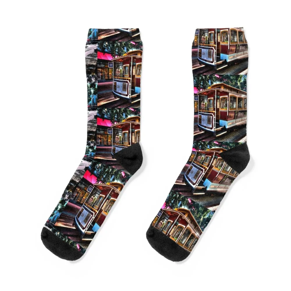

San Francisco Socks with print designer brand compression Men's Women's Socks Men's