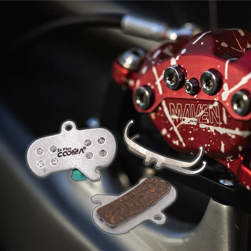 Imagen 2 del producto 4 pares, pastillas de freno de disco de bicicleta para pinzas SRAM Maven todas las series, clase Ex Plus, resina de aleación de aluminio