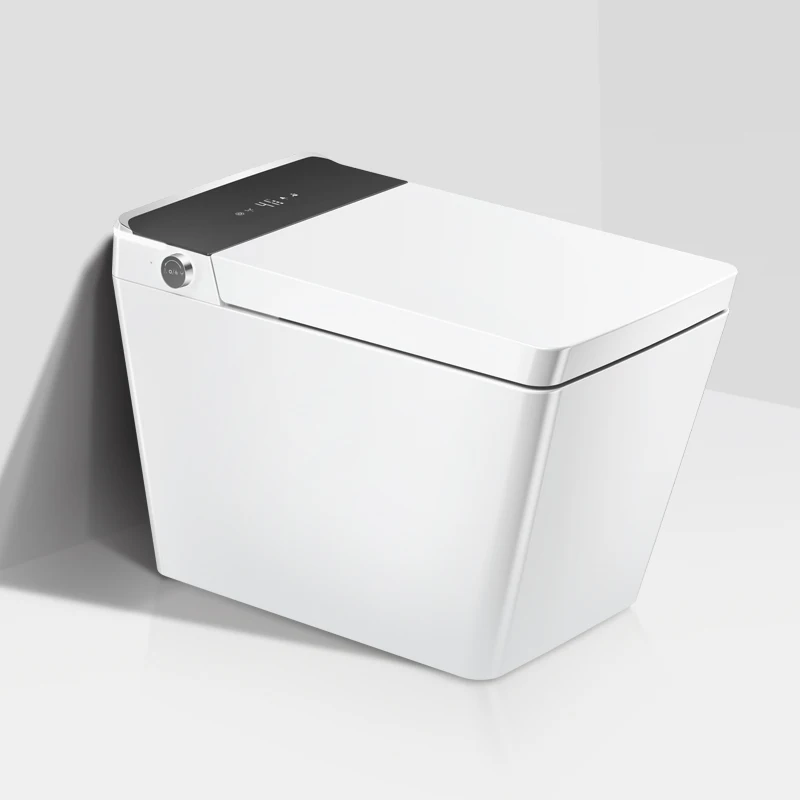 Square  Piece Toilet Modern Bathroom Ceramic Wc Intelligent Smart Toilet With Remote Control