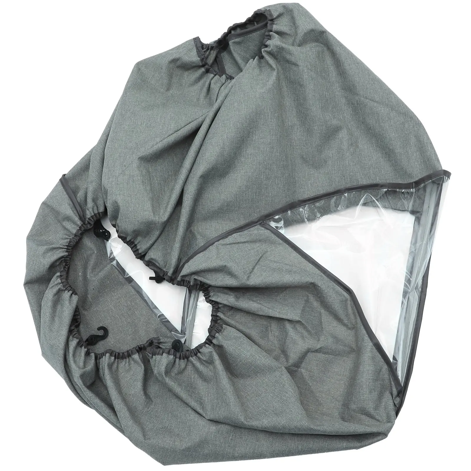 

1 Piece Baby Stroller Rain Cover Waterproof Windproof Universal Fit for Most Strollers Outdoor Dust Resistant Spittle Proof Grey