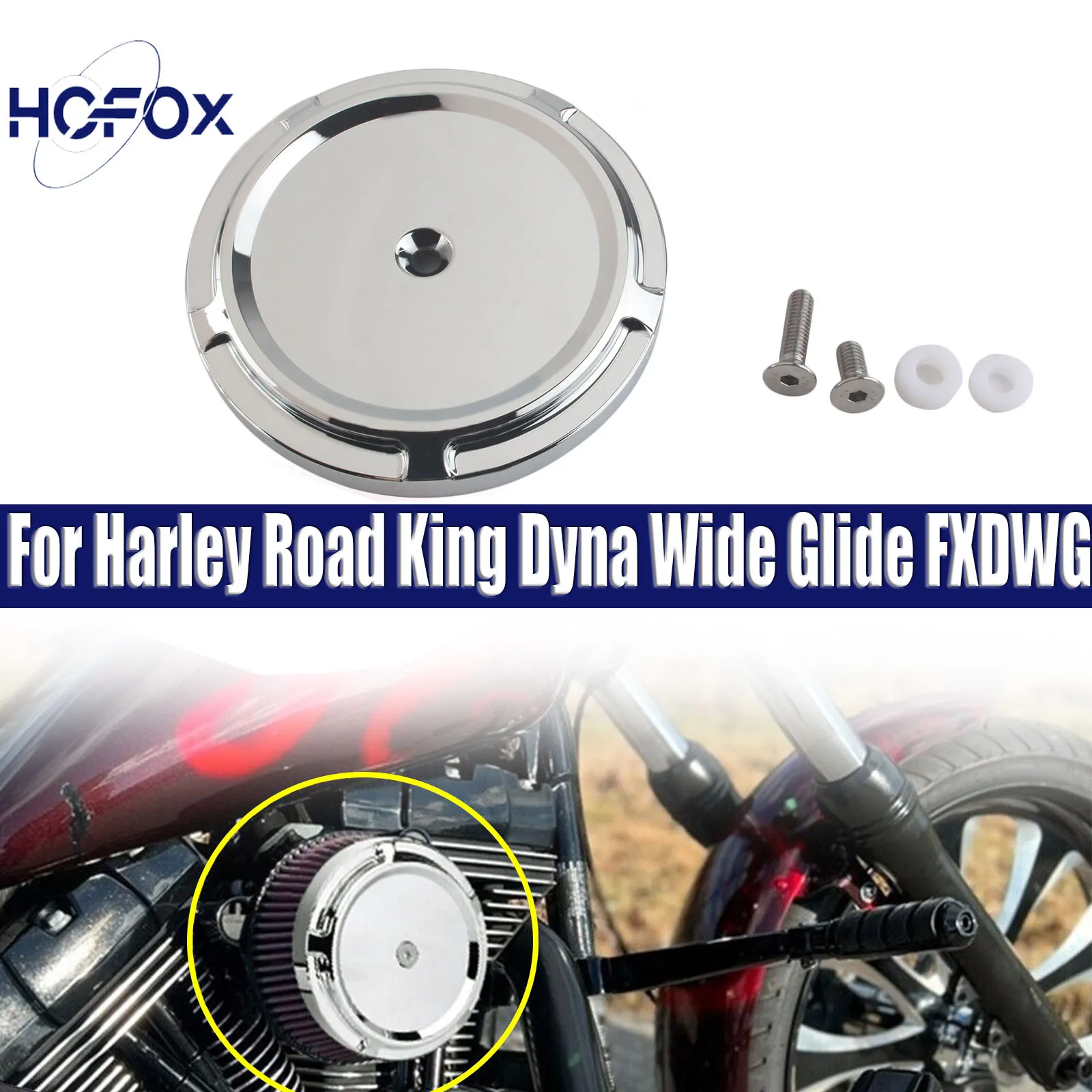 

For Harley Road King Dyna Wide Glide FXDWG Air Cleaner Cover