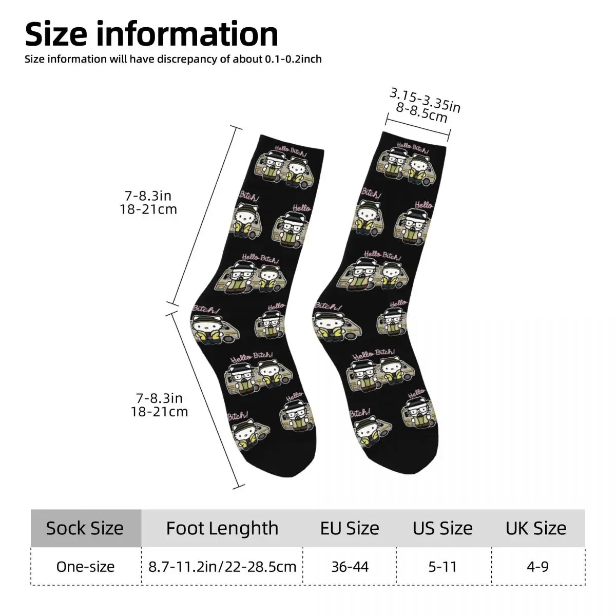 Hello Jesse Socks Men's Women's Funny Happy Cartoon Socks Novelty Spring Summer Autumn Winter Socks Gift