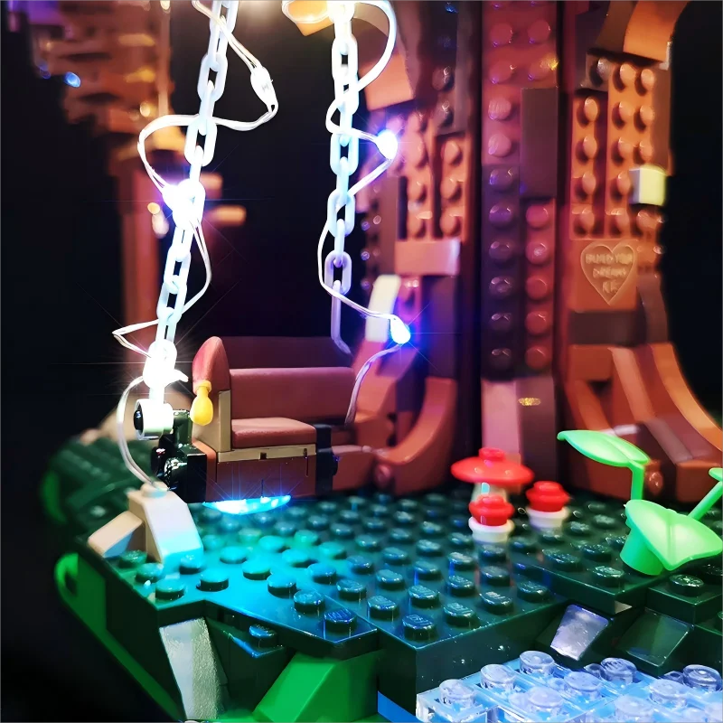 مجموعة إضاءة LED LYBMTWF متوافقة مع بيت الشجرة Lego 21318 (لا تشمل الطوب النموذجي)
