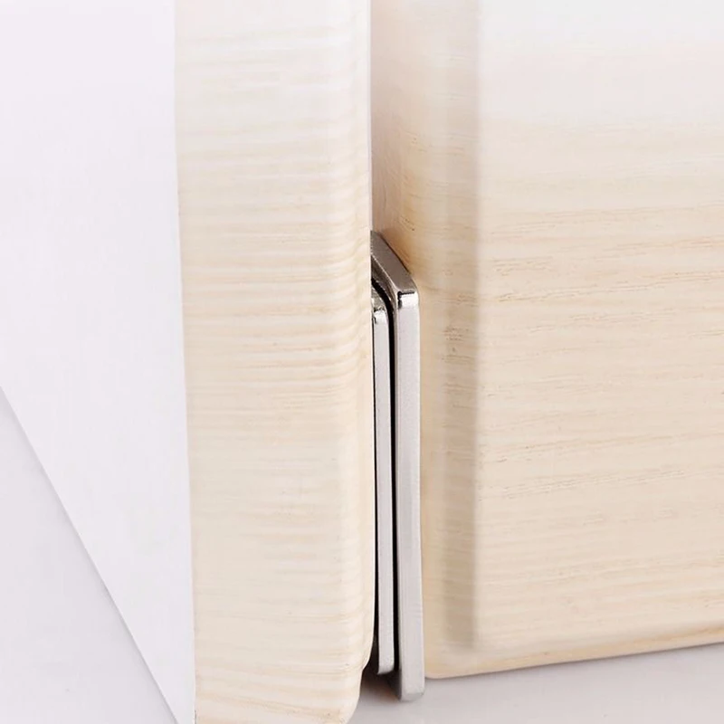 Magnetic Cabinet Catches Ultra Thin Door Strong Magnets Stopper Invisible Adhesive Drawer Magnet Lock For Kitchen Closet Closer