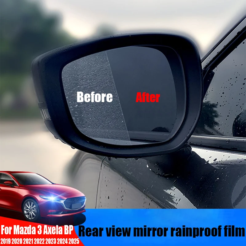 

For Mazda 3 Axela BP 2019 2020 2021 2022 2023 2024 2025 rear view mirror rainproof film modification reverse mirror anti fog