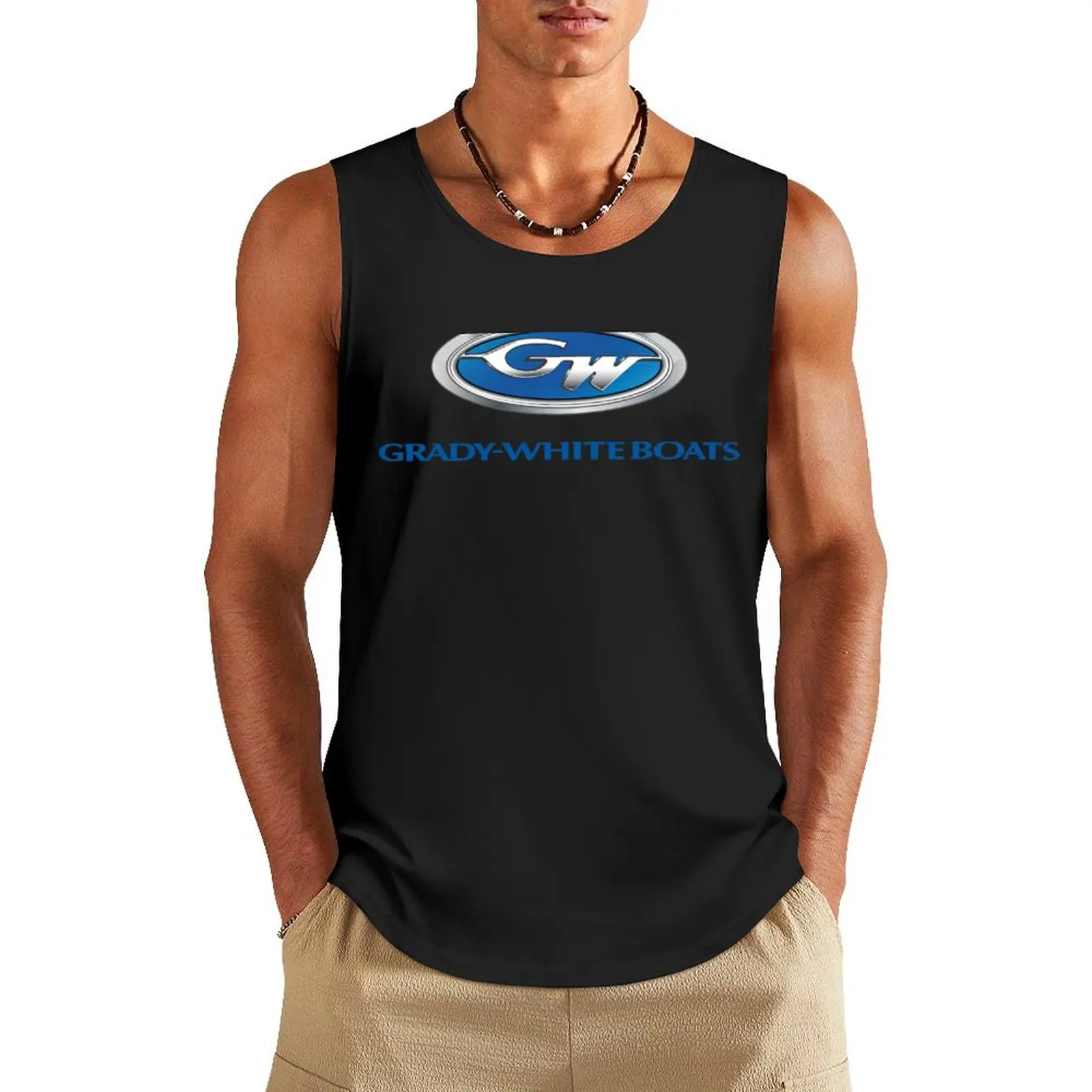 

Grady White Boat Tank Top gym clothes for man Men's summer clothes fitness clothing for men Gym T-shirts for men