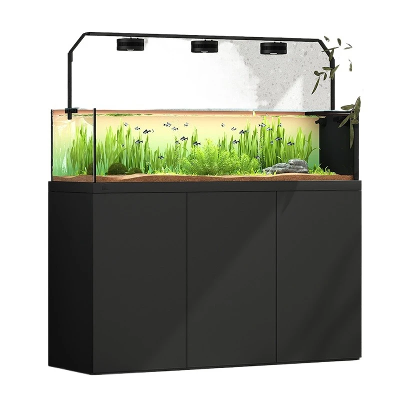Ultra-thin narrow overflow 2nd generation stream tank, native wild mining landscaping tank, living room floor-to-ceiling filter