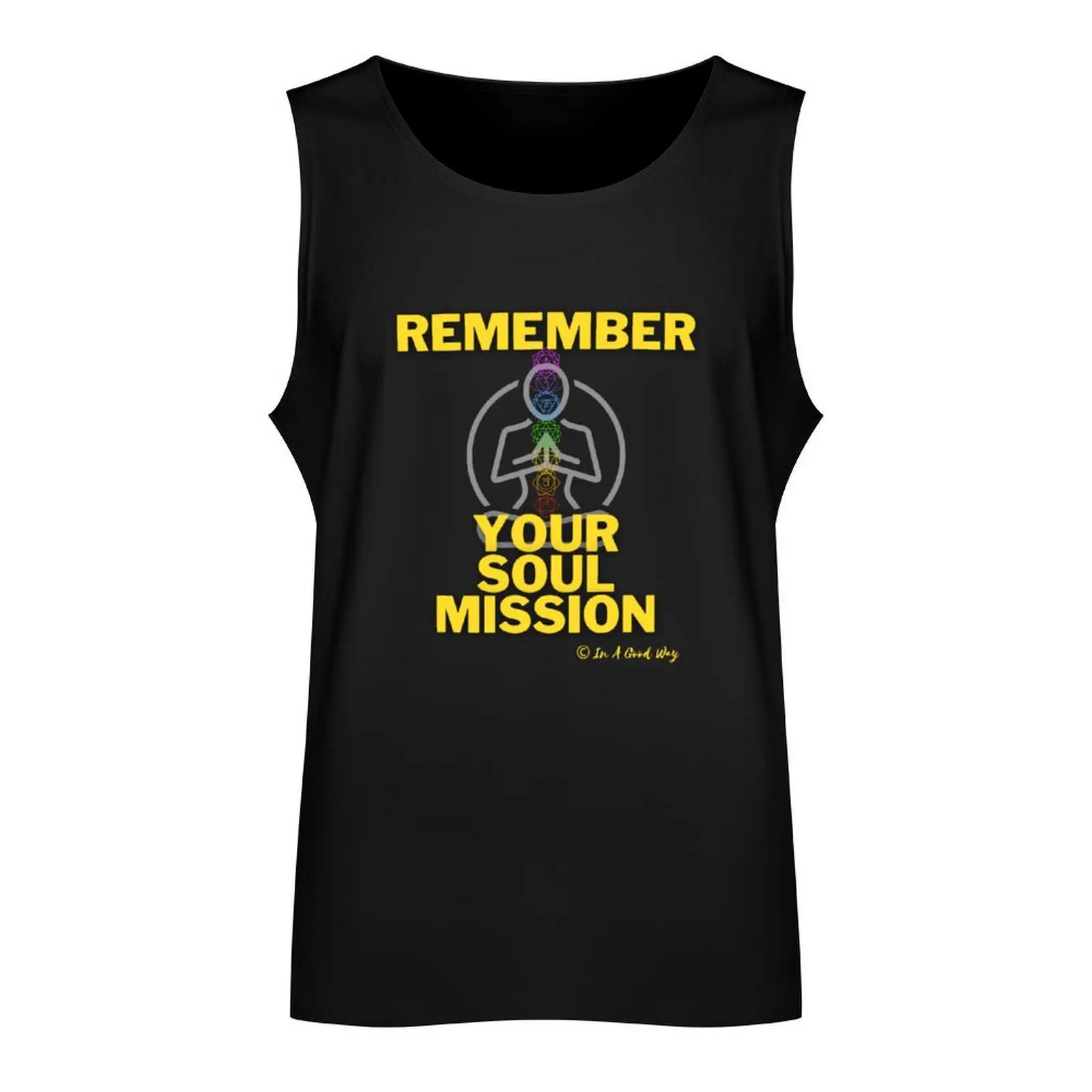 Remember Your Soul Mission Tank Top sexy clothes men t-shirts for men Men's t shirt gym training accessories