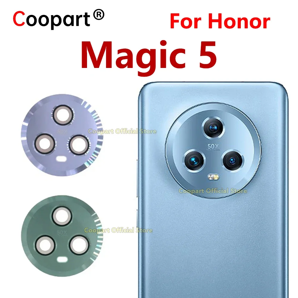 Coopart Rear Back Camera Glass Lens For Honor Magic 5 Magic5 Replacement With Adhesive Sticker