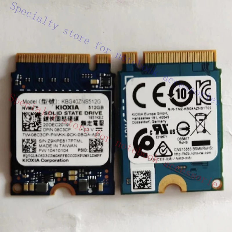 

R+ FOR Toshiba 512GB SSD BG4 2230 KBG40ZNS512G 20DEC2019 DP/N 08C3CP Z9KPE817PTML