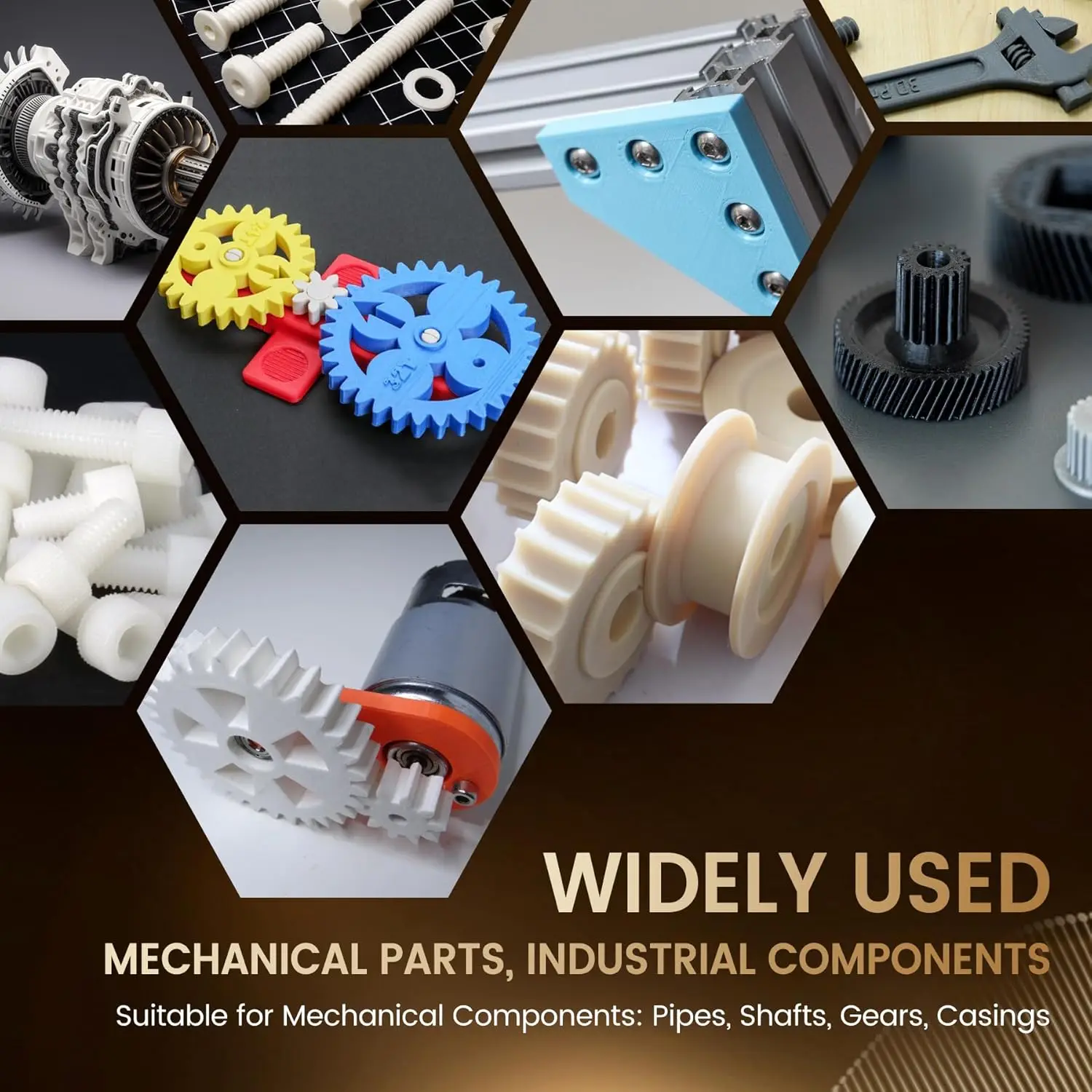 SUNLU 1.75mm Easy PA Filament do Drukarek 3D 1KG/350M, Wysoka Wytrzymałość, Bez Pochylenia/Pęknięć, ±0.03mm, 100% Proste Linie Filamentu z UE — zdjęcie produktu 6