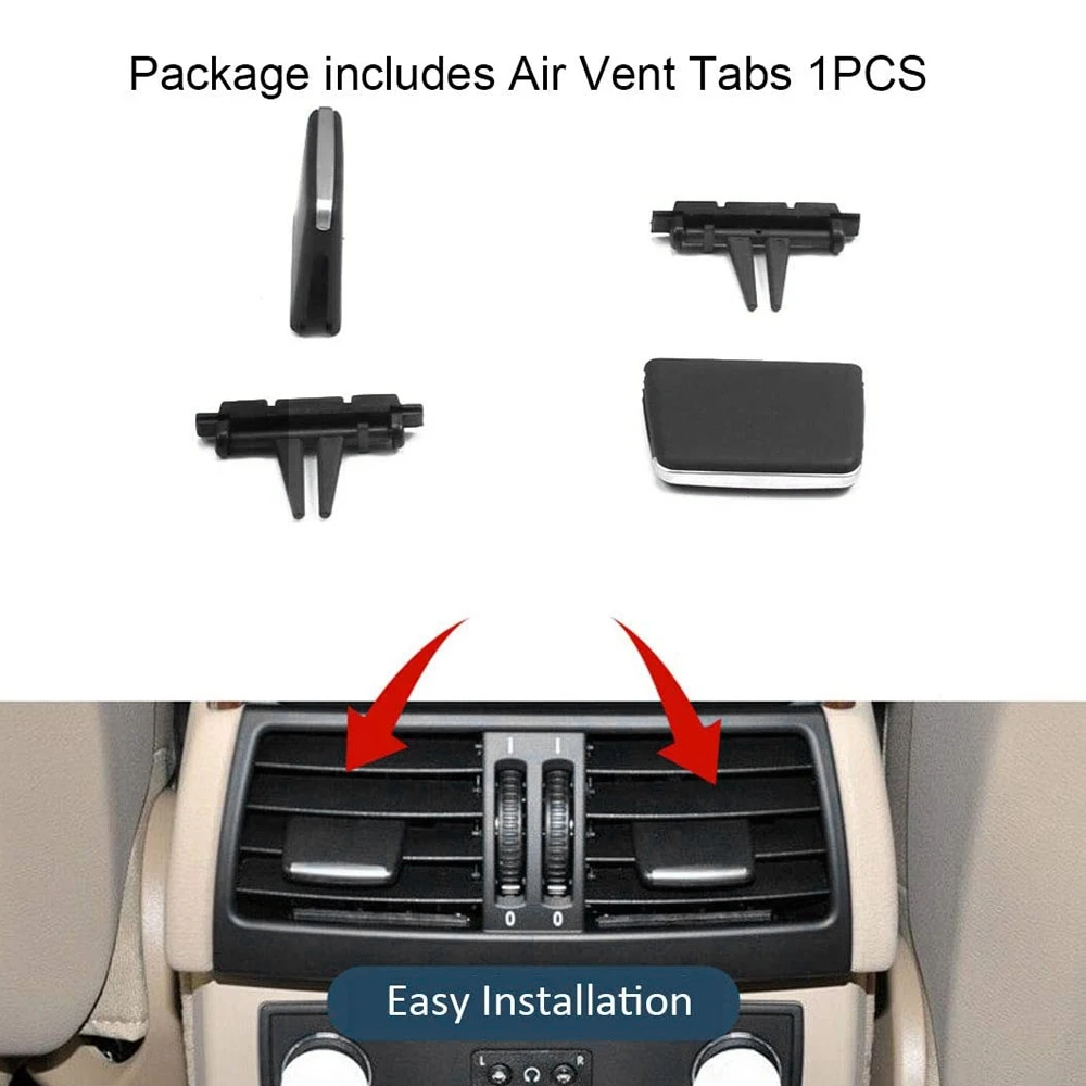 Grampo da aba da tomada do ventilação de ar para BMW X5, X6, fileira traseira, grampos da grade do ar fresco, E70 2006-2012, X6 E71 2008-2013