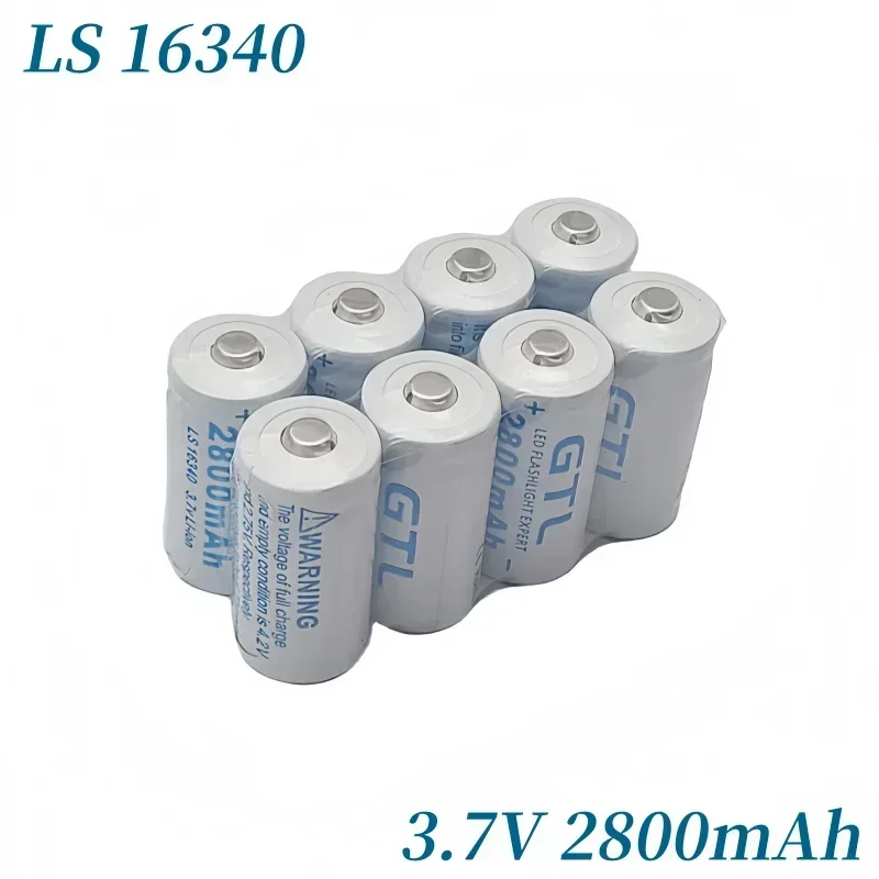 MKEPA NEW CR123A RCR 123 ICR 16340 Battery lpega 2800mAh 3.7V Safety Camera Rechargeable Battery Lithium Ion L70 Plus