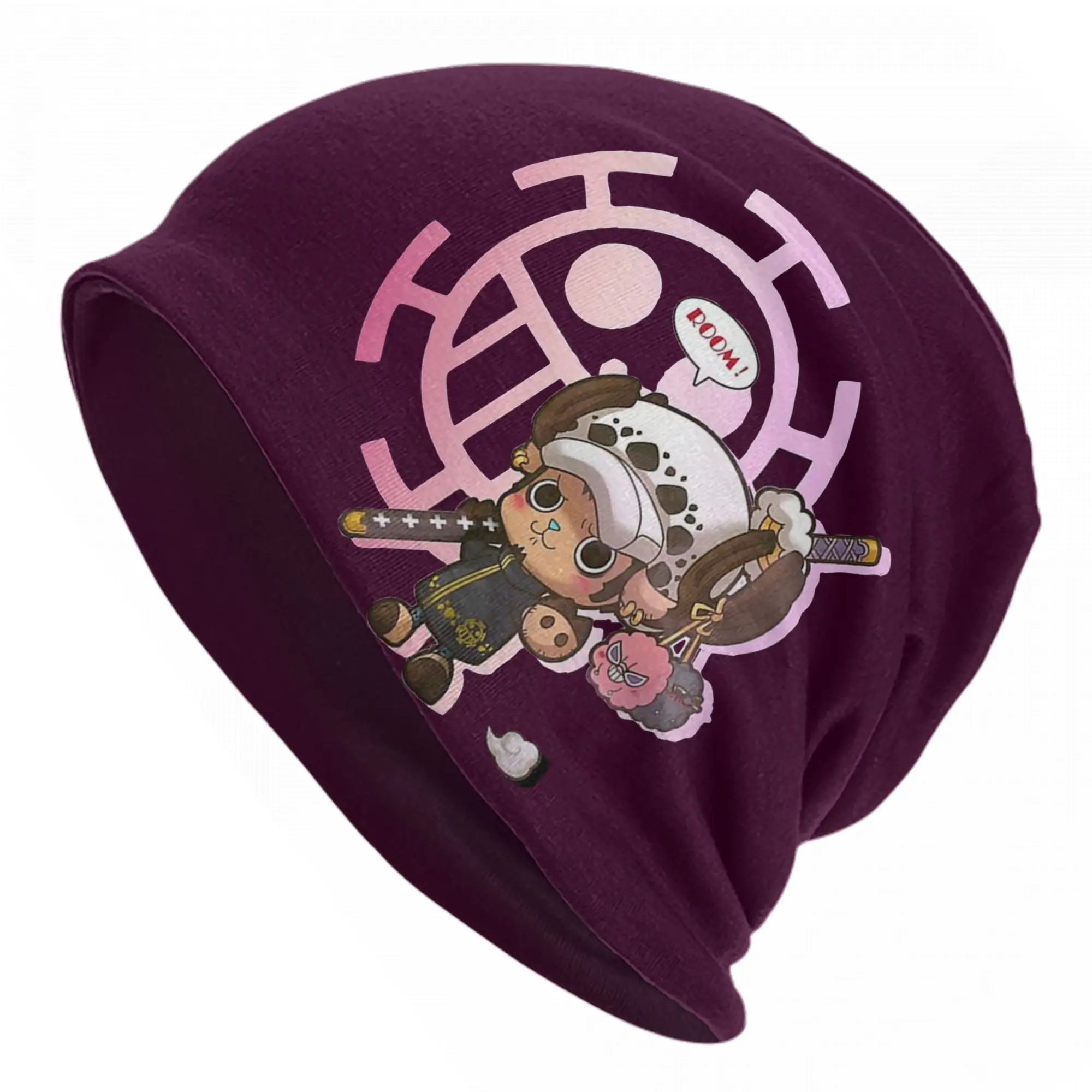 Tony Tony Chopper Trafalgar Law Caps One Piece Fashion Adult Outdoor Skullies Beanies Hats Spring Warm Dual-use Bonnet Hats